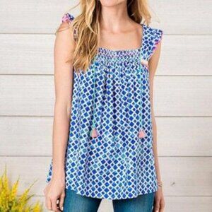 Matilda Jane Blue Wandering Waters Tunic Top